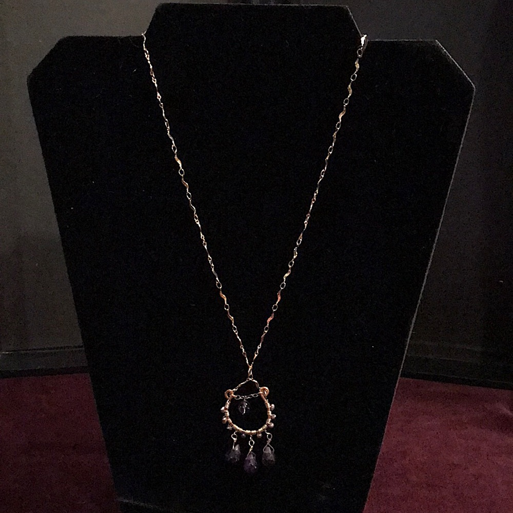 Cookie Lee Genuine Amethyst Necklace